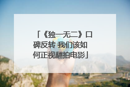 《独一无二》口碑反转 我们该如何正视翻拍电影