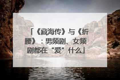 《藏海传》与《折腰》：男频剧、女频剧都在“爱”什么