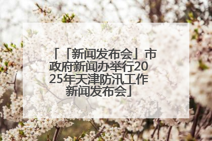 「新闻发布会」市政府新闻办举行2025年天津防汛工作新闻发布会