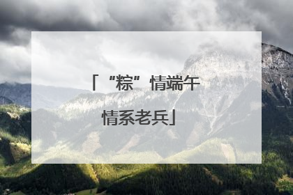 “粽”情端午 情系老兵