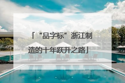 “品字标”浙江制造的十年跃升之路