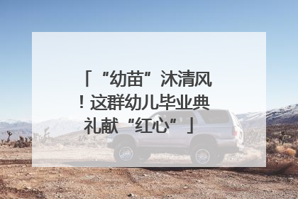 “幼苗”沐清风！这群幼儿毕业典礼献“红心”