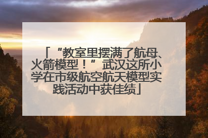 “教室里摆满了航母、火箭模型！”武汉这所小学在市级航空航天模型实践活动中获佳绩