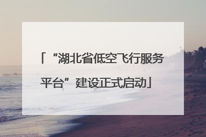 “湖北省低空飞行服务平台”建设正式启动
