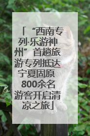 “西南专列·乐游神州”首趟旅游专列抵达宁夏固原 800余名游客开启清凉之旅