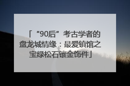 “90后”考古学者的盘龙城情缘：最爱镇馆之宝绿松石镶金饰件