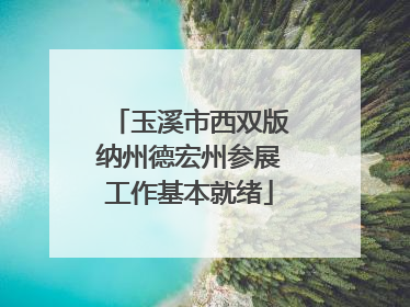 玉溪市西双版纳州德宏州参展工作基本就绪
