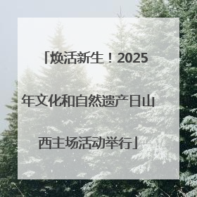 焕活新生！2025年文化和自然遗产日山西主场活动举行