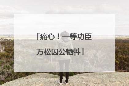 痛心！一等功臣万松因公牺牲