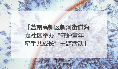盐南高新区新河街道海嘉社区举办“守护童年 牵手共成长”主题活动