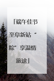 端午佳节至阜新站“粽”享温情旅途