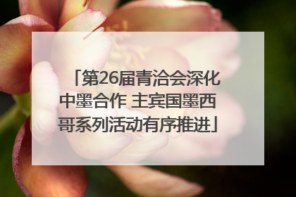 第26届青洽会深化中墨合作 主宾国墨西哥系列活动有序推进
