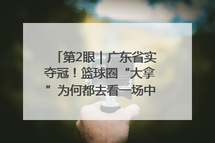第2眼｜广东省实夺冠！篮球圈“大拿”为何都去看一场中学生比赛？