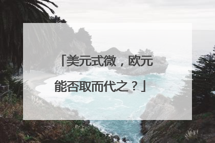 美元式微，欧元能否取而代之？