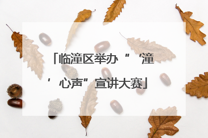 临潼区举办“‘潼’心声”宣讲大赛