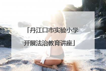 丹江口市实验小学开展法治教育讲座