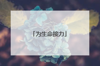 为生命接力