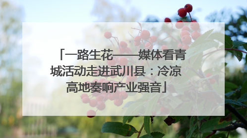 一路生花——媒体看青城活动走进武川县：冷凉高地奏响产业强音
