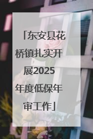 东安县花桥镇扎实开展2025年度低保年审工作
