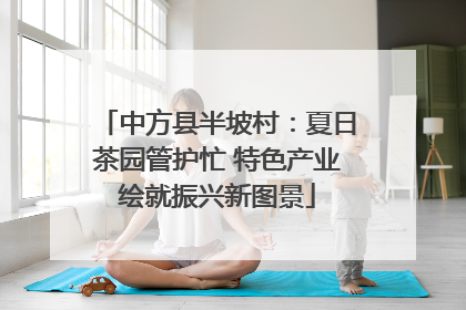 中方县半坡村：夏日茶园管护忙 特色产业绘就振兴新图景
