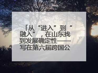从“进入”到“融入”，在山东找到发展确定性——写在第六届跨国公司领导人青岛峰会开幕之际