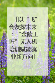 以“飞”会友探未来：“金陵工匠”无人机培训赋能就业新方向