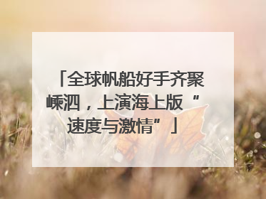 全球帆船好手齐聚嵊泗，上演海上版“速度与激情”