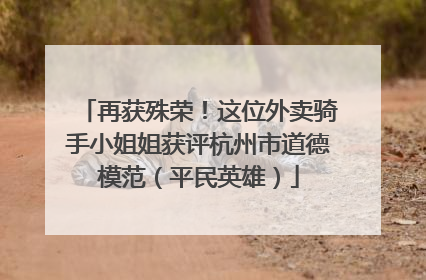 再获殊荣！这位外卖骑手小姐姐获评杭州市道德模范（平民英雄）