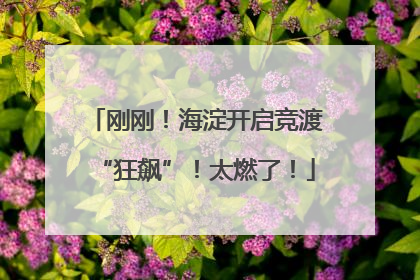 刚刚！海淀开启竞渡“狂飙”！太燃了！
