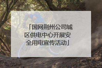国网荆州公司城区供电中心开展安全用电宣传活动