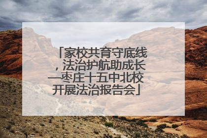 家校共育守底线，法治护航助成长—枣庄十五中北校开展法治报告会