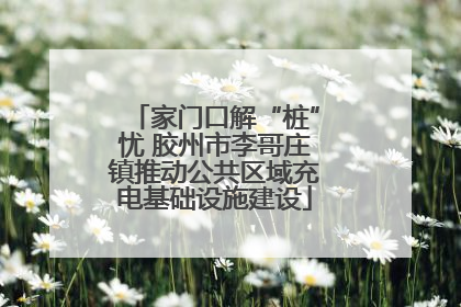 家门口解“桩”忧 胶州市李哥庄镇推动公共区域充电基础设施建设