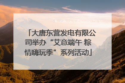 大唐东营发电有限公司举办“艾意端午 粽情嗨玩季”系列活动