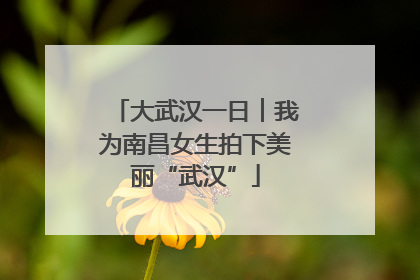 大武汉一日︱我为南昌女生拍下美丽“武汉”