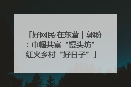 好网民·在东营｜郭盼：巾帼共富“馒头坊” 红火乡村“好日子”