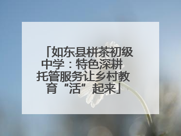 如东县栟茶初级中学：特色深耕 托管服务让乡村教育“活”起来