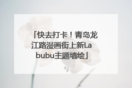 快去打卡！青岛龙江路漫画街上新Labubu主题墙绘
