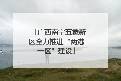 广西南宁五象新区全力推进“两港一区”建设
