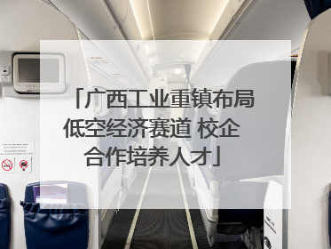 广西工业重镇布局低空经济赛道 校企合作培养人才