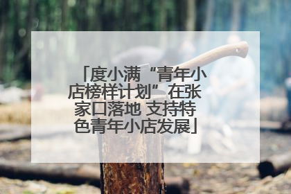 度小满“青年小店榜样计划”在张家口落地 支持特色青年小店发展