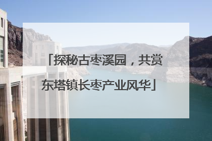 探秘古枣溪园，共赏东塔镇长枣产业风华