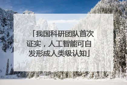 我国科研团队首次证实，人工智能可自发形成人类级认知