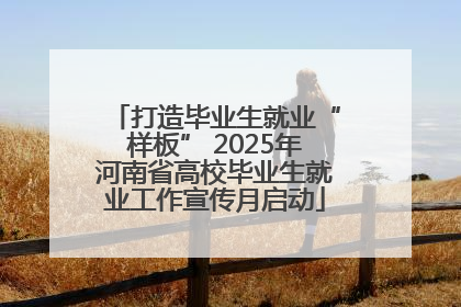 打造毕业生就业“样板” 2025年河南省高校毕业生就业工作宣传月启动