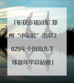 斩获多项冠军 郑州“小萌娃”出彩2025年全国幼儿手球嘉年华总站赛