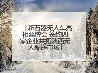 新石器无人车亮相丝博会 签约四家企业共拓陕西无人配送市场