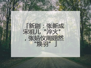 新剧：张新成宋祖儿“淬火”，张婧仪周翊然“焕羽”