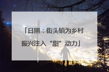日照：街头镇为乡村振兴注入“甜”动力