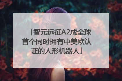 智元远征A2成全球首个同时拥有中美欧认证的人形机器人