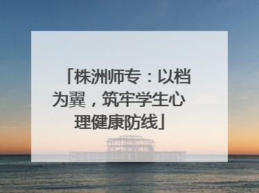 株洲师专：以档为翼，筑牢学生心理健康防线