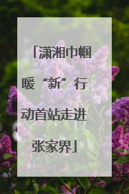 潇湘巾帼暖“新”行动首站走进张家界